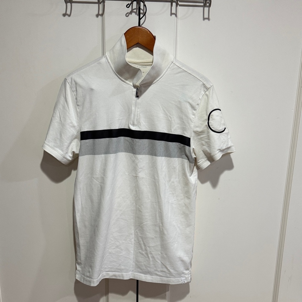 1/4 Zip Polo - CK stripe